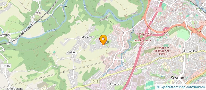 localisation de l'entreprise MONNERIE  CHAVANOD