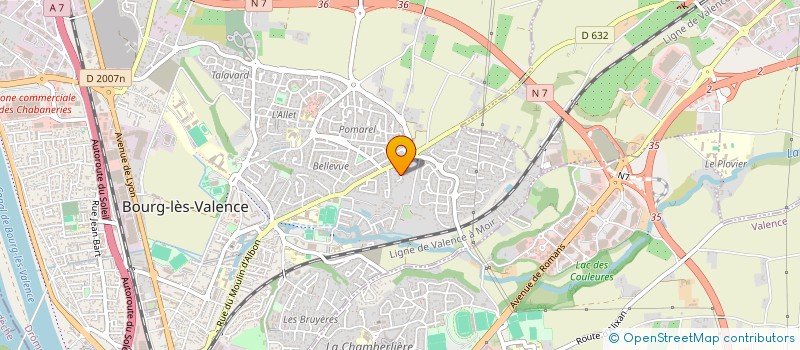 localisation de l'entreprise MONNERON MARC à BOURG-LES-VALENCE