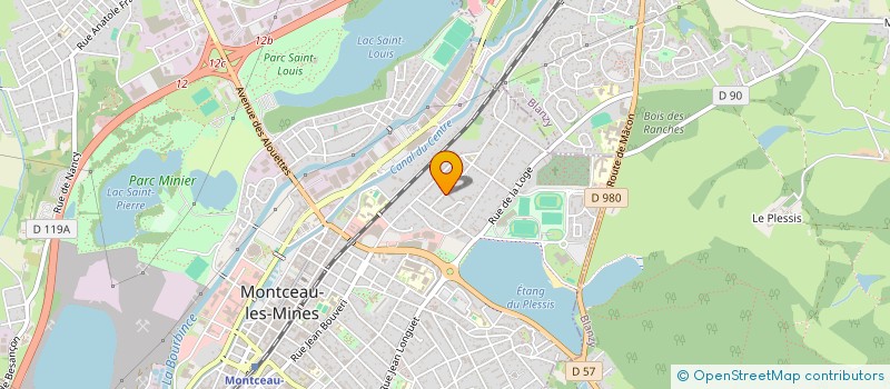 localisation de l'entreprise MONNET à MONTCEAU-LES-MINES
