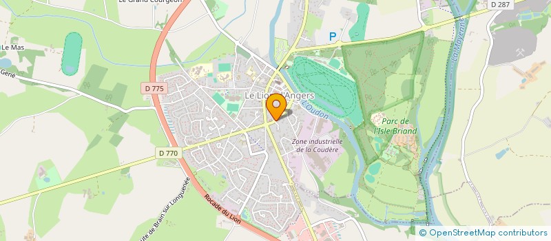 localisation de l'entreprise MONNET  LE LION D'ANGERS