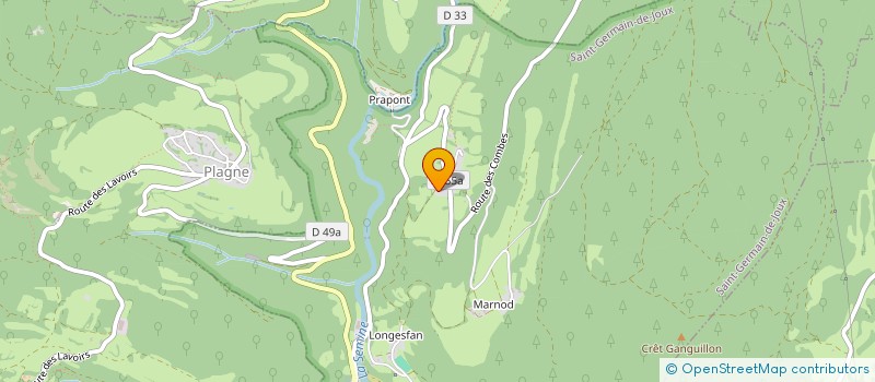 localisation de l'entreprise MONNET  SAINT-GERMAIN-DE-JOUX