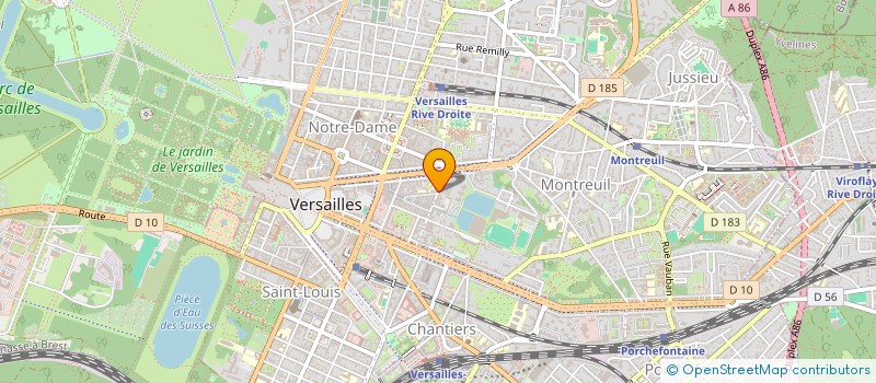 localisation de l'entreprise MONNET à VERSAILLES