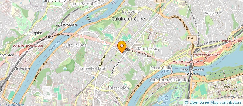 localisation de l'entreprise MONNET CUIRE  CALUIRE-ET-CUIRE