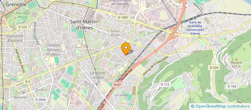 localisation de l'entreprise MONNET DECOR  SAINT-MARTIN-D'HERES