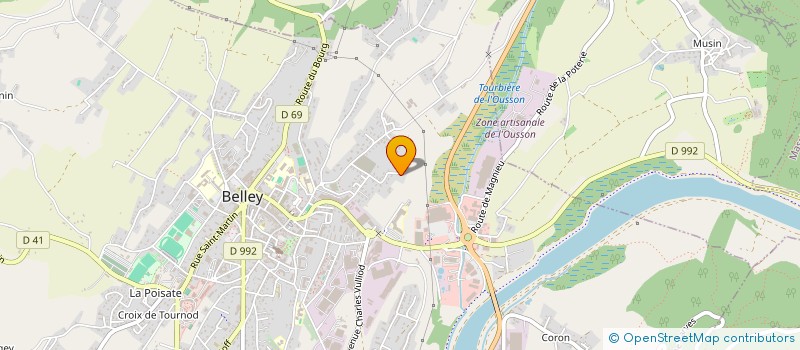 localisation de l'entreprise MONNET INVESTISSEMENTS  BELLEY