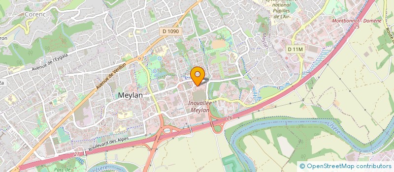 localisation de l'entreprise MONNET TECHNOLOGIES à MEYLAN