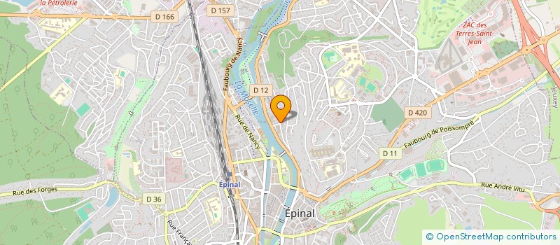 localisation de l'entreprise MONNETTE  EPINAL