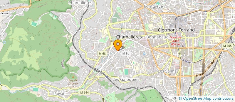 localisation de l'entreprise MONNEY PINTRAND ET ASSOCIES à CHAMALIERES