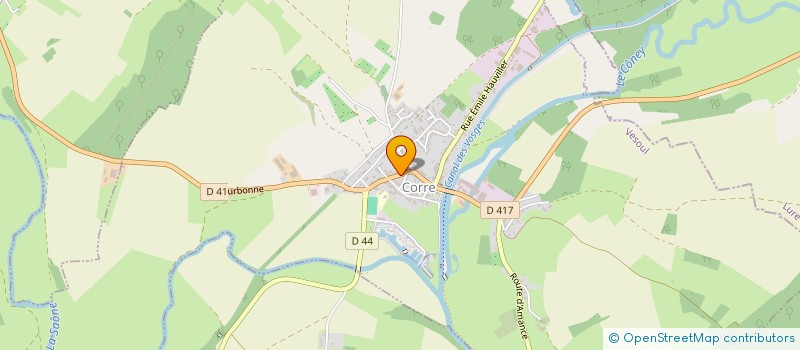 localisation de l'entreprise MONNEY-TARD  CORRE