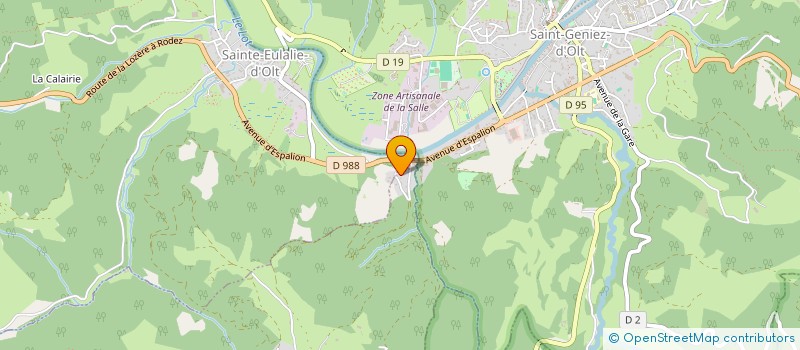 localisation de l'entreprise MONNIE DES CATS  SAINT GENIEZ D'OLT ET D'AUBRAC