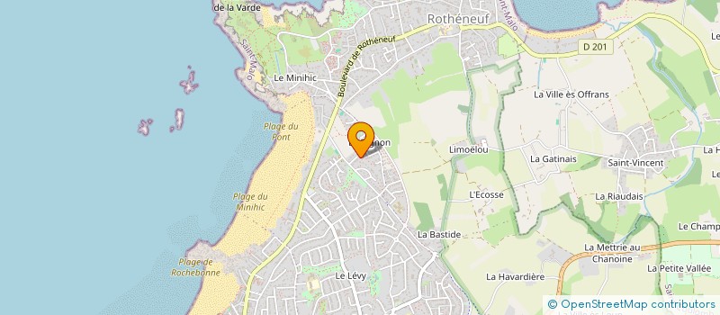 localisation de l'entreprise MONNIER  SAINT-MALO