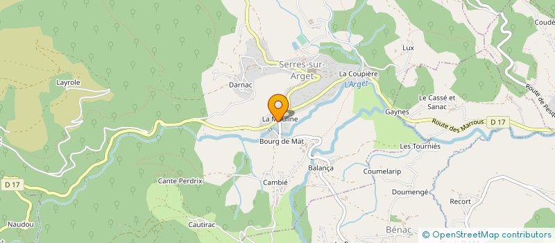 localisation de l'entreprise MONNIER à SERRES-SUR-ARGET