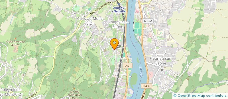 localisation de l'entreprise MONNIER-BRABANT  ALBIGNY-SUR-SAONE