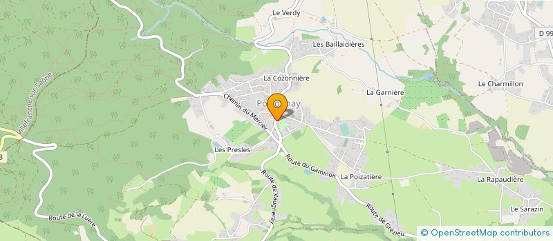 localisation de l'entreprise MONNIER FRERES à POLLIONNAY