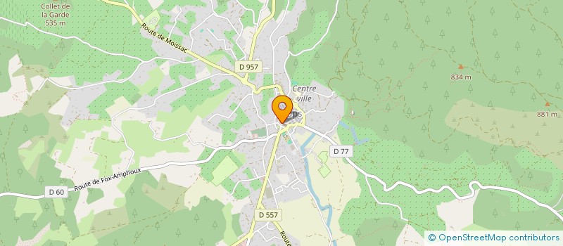 localisation de l'entreprise MONNIER LAETITIA  AUPS