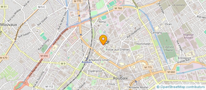 localisation de l'entreprise MONNIER PATRICK ET GHEERAERT PIERRE à ROUBAIX