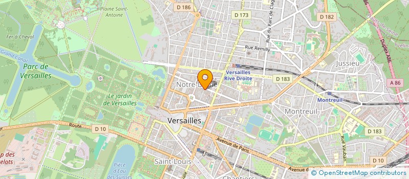 localisation de l'entreprise MONNIN HOLDING à VERSAILLES