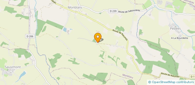 localisation de l'entreprise MONNOT CHARPENTE  MONBLANC