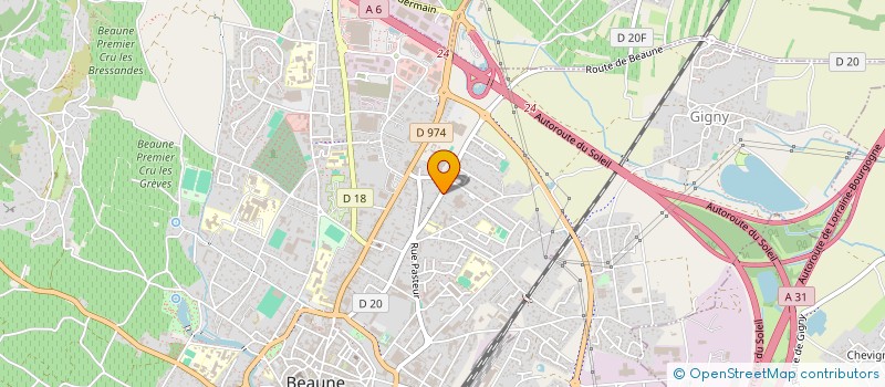 localisation de l'entreprise MONNOT TECH à BEAUNE