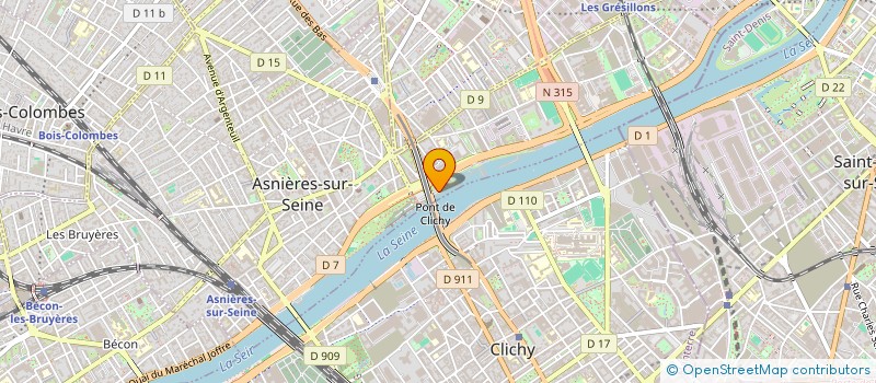 localisation de l'entreprise MONNUAGE  ASNIERES-SUR-SEINE