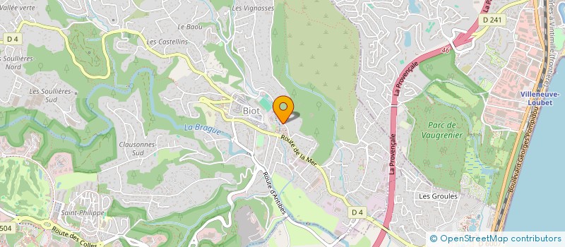 localisation de l'entreprise MONOD  BIOT