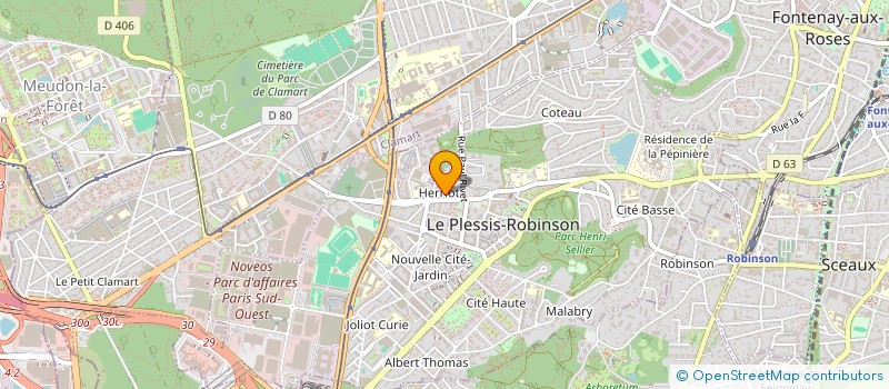 localisation de l'entreprise MONOD à LE PLESSIS-ROBINSON