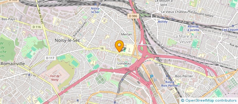 localisation de l'entreprise MONOD A L'HISPANO à NOISY-LE-SEC