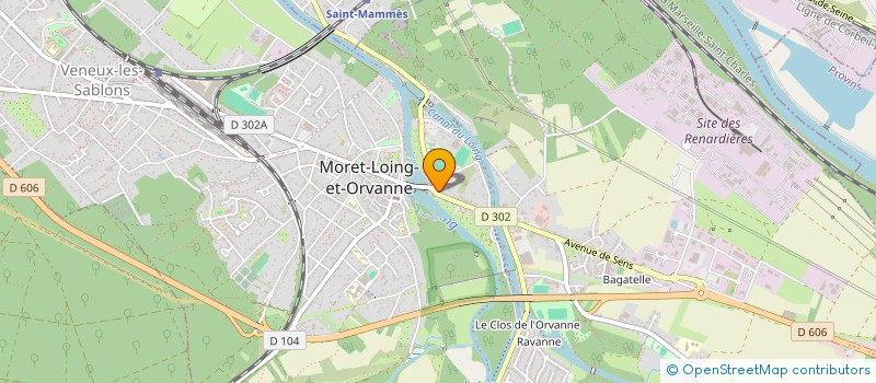 localisation de l'entreprise MONOE SERVICES à MORET-LOING-ET-ORVANNE