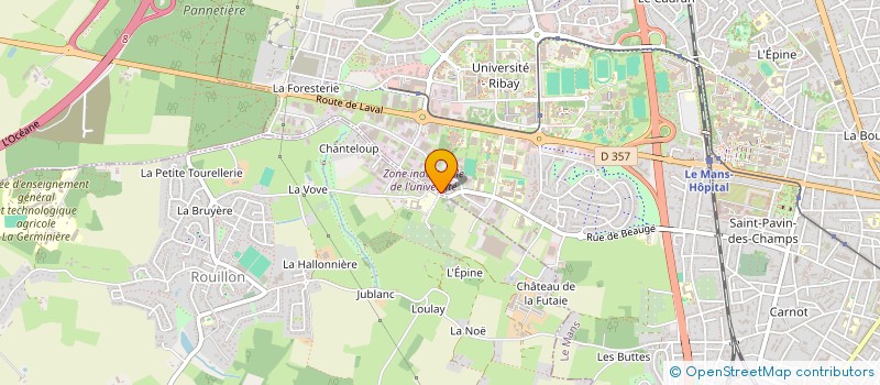 localisation de l'entreprise MONOFLOOR FRANCE à LE MANS