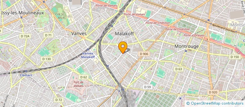 localisation de l'entreprise MONOGRAPHIES NUMERIQUES  MALAKOFF