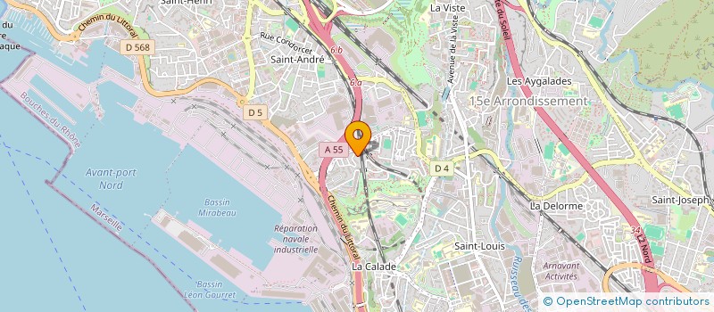 localisation de l'entreprise MONOLITE BAT à MARSEILLE