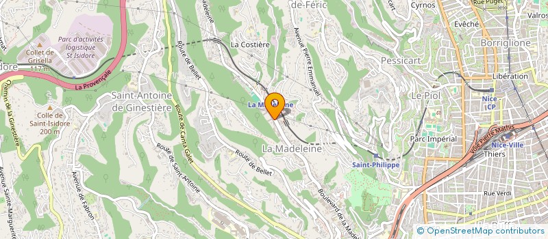localisation de l'entreprise MONOLITHE à NICE