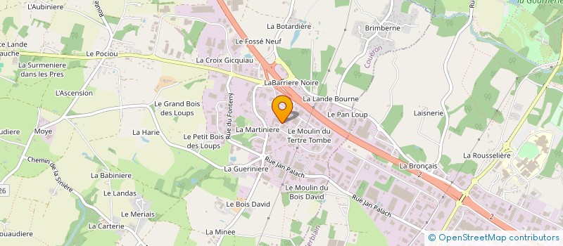 localisation de l'entreprise MONOLITHE à COUERON