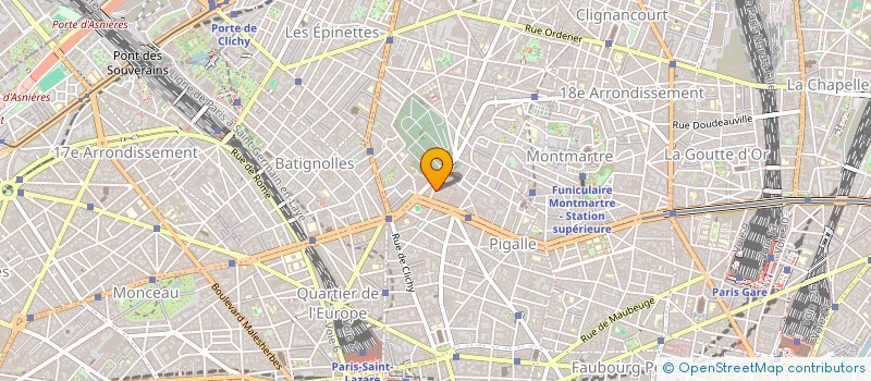 localisation de l'entreprise MONOLOVE GROUP  PARIS 18