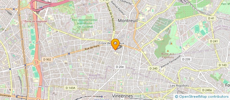 localisation de l'entreprise MONONO SARL  MONTREUIL