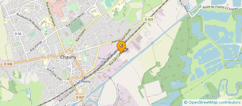 localisation de l'entreprise MONOPANEL SAS à CHAUNY