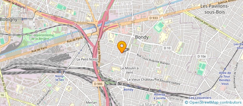 localisation de l'entreprise MONOPHASE à BONDY