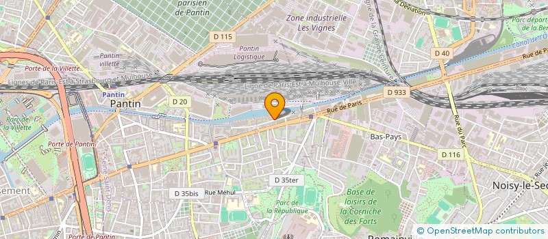 localisation de l'entreprise MONOPOLIES  PANTIN