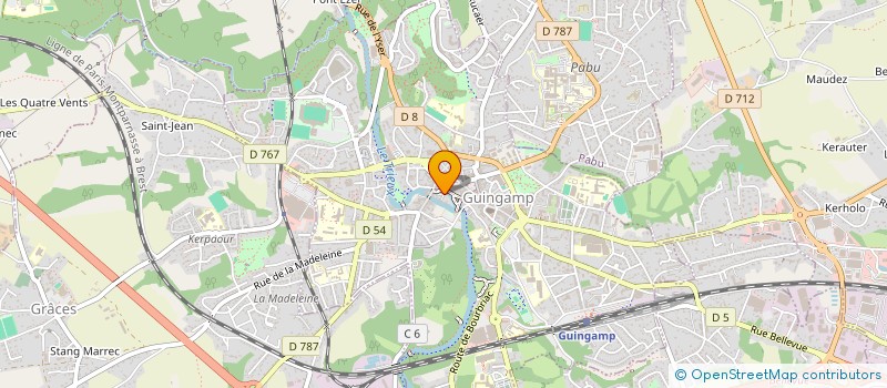 localisation de l'entreprise MONOPOLIS  GUINGAMP