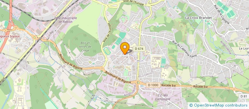localisation de l'entreprise MONOPOLY GROUPE à ANGOULEME