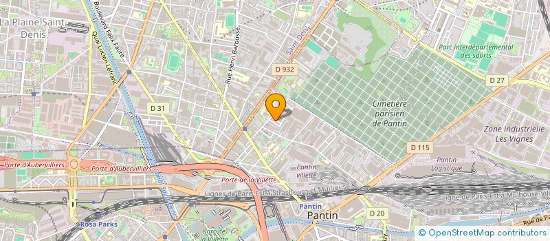 localisation de l'entreprise MONOROM à PANTIN