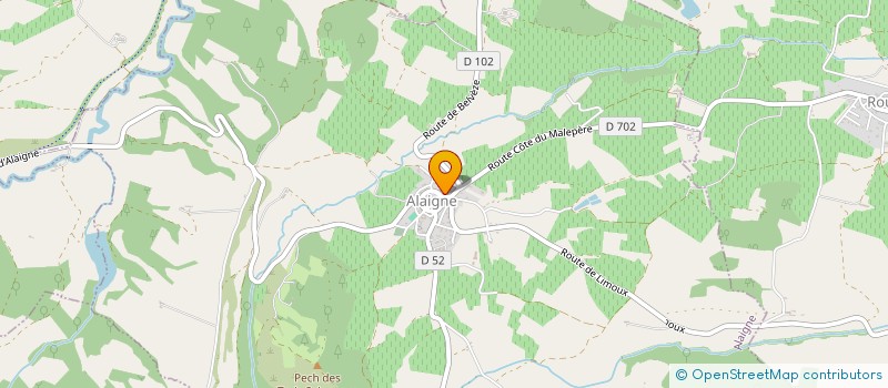 localisation de l'entreprise MONPAS  ALAIGNE