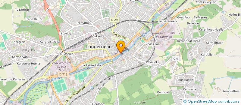 localisation de l'entreprise MONPETITMETIER.COM à LANDERNEAU