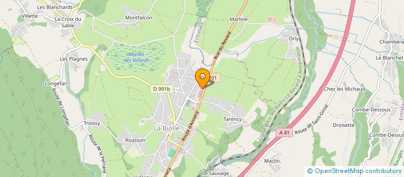 localisation de l'entreprise MONPETITPC  ENTRELACS