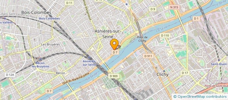 localisation de l'entreprise MONPIE à ASNIERES-SUR-SEINE