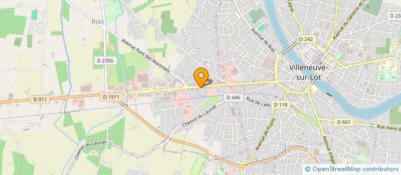 localisation de l'entreprise MONPLAISIR  BIAS