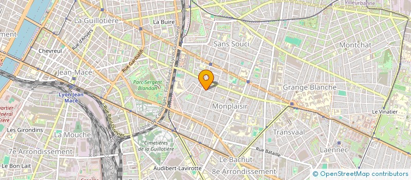 localisation de l'entreprise MONPLAISIR  LYON