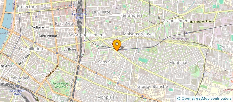 localisation de l'entreprise MONPLAISIR SJ  LYON