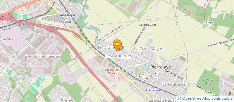 localisation de l'entreprise MONRAZEL- SCHMIDT  PIERRELAYE