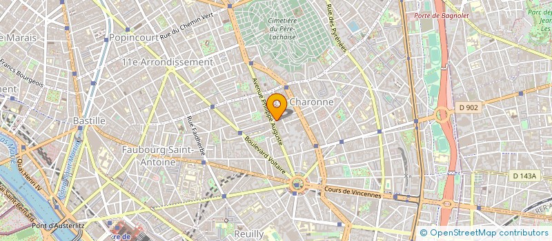 localisation de l'entreprise MONRO EUROPE à PARIS